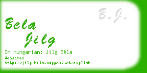 bela jilg business card